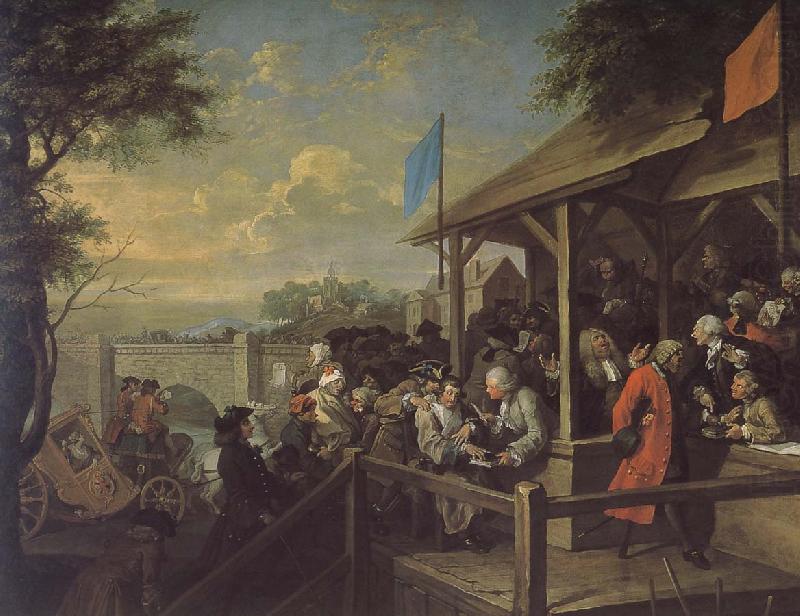 William Hogarth Presiding Election Series china oil painting image